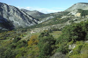 autumn, bright, day, elevated, France, mountain, Provence Alpes Cote D