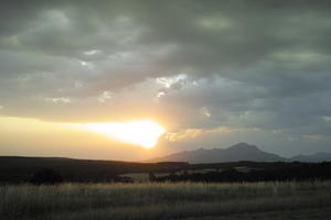 Andalucia, bright, cloud, dusk, eye level view, San Pedro, sky, Spain, summer, sunset