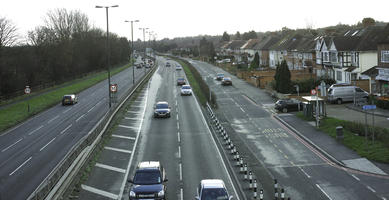 car, cloudy, day, elevated, England, London, road, The United Kingdom, traffic, winter