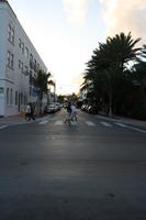 building, couple, day, dusk, eye level view, Florida, group, Miami, people, road, The United States, vegetation