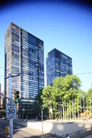 building, day, elevated, facade, Manhattan, New York, skyscraper, street, sunny, The United States, tree, vegetation