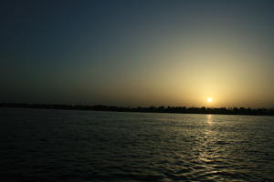 clear, day, Egypt, eye level view, river, river Nile, sky, summer, sun, sunset, sunset