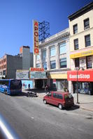 building, car, day, elevated, Manhattan, New York, sign, street, sunny, The United States, van