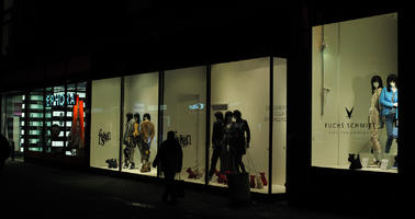 artificial lighting, Copenhagen , Denmark, diffuse, diffused light, eye level view, Kobenhavn, mannequin, night, shop, shopfronts