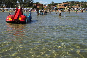 beach, Croatia, day, direct sunlight, eye level view, outdoors, people, summer, sunlight, sunny, sunshine, swimming