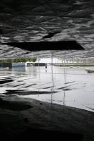 architecture, Barcelona, Cataluña, ceiling, dark, day, eye level view, floor, Spain, tunnel