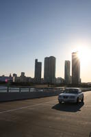 afternoon, car, cityscape, day, eye level view, Florida, Miami, road, sunny, The United States, winter