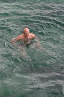 above, autumn, day, diffuse, diffused light, Malta, man, natural light, seascape, swimming