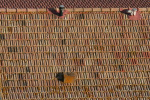 afternoon, day, direct sunlight, elevated, Grosseto, Italia , natural light, roof, summer, tile, Toscana