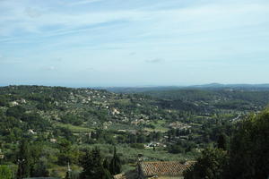 Chateauneuf, clear, day, elevated, eye level view, France, mountain, Provence Alpes Cote D