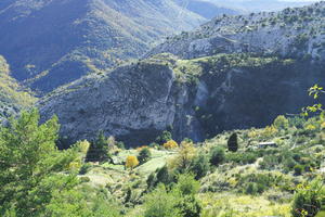 above, autumn, bright, day, elevated, France, mountain, Provence Alpes Cote D