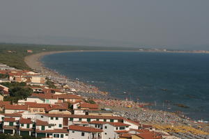 afternoon, beach, building, day, direct sunlight, elevated, Grosseto, Italia , natural light, seascape, summer, Toscana, vegetation