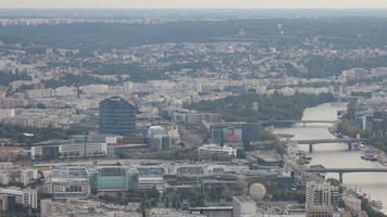 aerial view, autumn, city, cityscape, day, diffuse, diffused light, France, Ile-De-France, Paris