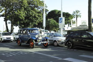 4x4, beach, Cannes, classic car, day, eye level view, France, Provence Alpes Cote D