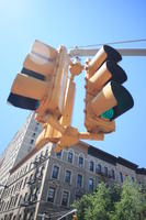 below, day, Manhattan, New York, sunny, The United States, traffic light