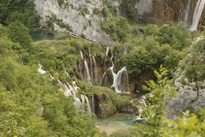 Croatia, day, diffuse, diffused light, elevated, Karlovacka, natural light, summer, waterfall, woodland