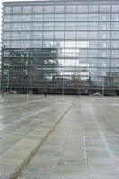 Copenhagen , day, Denmark, diffuse, diffused light, eye level view, facade, Kobenhavn, office building, pavement, street, wet, winter