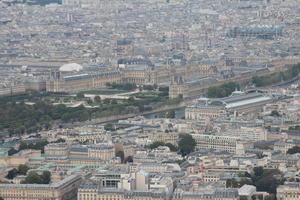 aerial view, autumn, city, cityscape, day, diffuse, diffused light, France, Ile-De-France, Paris