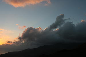 Canarias, cloud, coastline, dusk, elevated, evening, Las Palmas, sky, Spain, sunset