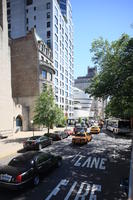 building, car, day, elevated, facade, Manhattan, New York, sign, street, sunny, taxi, The United States