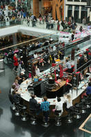 cafe, day, eating, elevated, England, group, indoor lighting, interior, London, mall, natural light, people, shopping centre, sitting, The United Kingdom