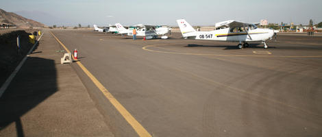 airplane, airport, day, eye level view, Ica, natural light, Nazca, Peru, sunny