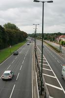 car, day, elevated, England, grass, guardrail, London, natural light, road, The United Kingdom, vegetation