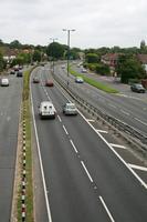 car, day, elevated, England, grass, guardrail, London, natural light, road, The United Kingdom, vegetation