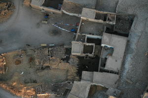 aerial view, desert, dusk, East Timor, Egypt, Egypt, village