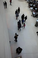 above, British Museum, crowd, day, England, indoor lighting, interior, London, museum, natural light, people, standing, The United Kingdom, walking, winter