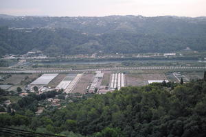 cloudy, day, elevated, France, greenhouses, mountain, overcast, Provence Alpes Cote D