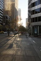 autumn, California, eye level view, pavement, San Francisco, street, sunset, The United States