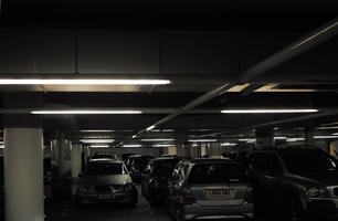 artificial lighting, car, eye level view, indoor lighting, interior, light, parking