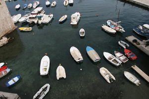 above, boat, Croatia, day, Dubrovacko-Neretvanska, Dubrovnik, elevated, quay, summer, sunny