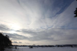 afternoon, cloud, day, diffuse, diffused light, eye level view, natural light, open space, Poland, sky, snow, Wielkopolskie, winter