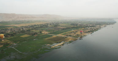 aerial view, day, diffuse, diffused light, Egypt, field, natural light, river, river Nile, summer