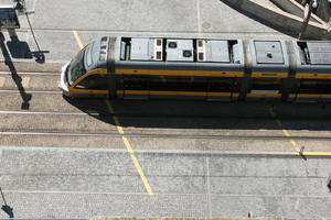 above, day, direct sunlight, pavement, Porto, Porto, Portugal, spring, street, sunny, tram, tramlines