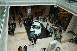 above, car, day, elevated, England, group, indoor lighting, interior, London, mall, natural light, people, retail, shopping, shopping centre, The United Kingdom, walking