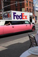 car, day, eye level view, Manhattan, New York, street, sunny, The United States, truck