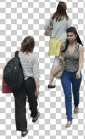 above, ambient light, casual, caucasian, cutout, cutout groups, cutout people, cutout women, day, diffuse, diffused light, elevated, female, natural light, passerby, people, summer, walking, woman