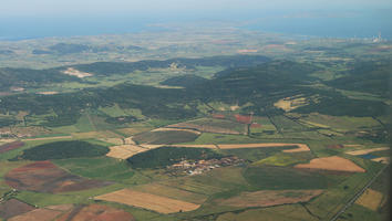 aerial view, Alghero, day, field, Italia , Sardegna, seascape, summer, woodland