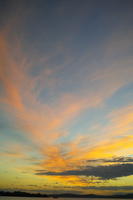 backlight, cloud, cloudy, Cumulus, day, dusk, eye level view, natural light, open space, sky, sunset, sunset