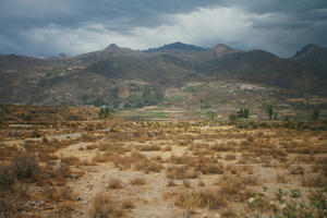 Arequipa, Arequipa, autumn, day, elevated, grassland, moorland, mountain, natural light, overcast, Peru, valley, Valley of Volcanoes, vegetation