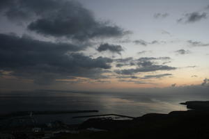 Canarias, cloud, dusk, elevated, evening, harbour, Las Palmas, seascape, sky, Spain, sunset