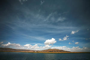 clear, day, eye level view, lake, natural light, Peru, Puno, sky, spring