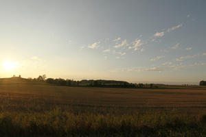 autumn, cloud, day, eye level view, field, golden hour, Scotland, sky, sunset, The United Kingdom, Tobermory