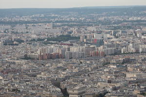 aerial view, autumn, city, cityscape, day, diffuse, diffused light, France, Ile-De-France, Paris