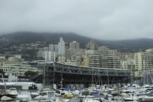 ambient light, city, day, diffused light, eye level view, marina, Monaco, Monte Carlo, Monte-Carlo, overcast, sailboat, spring, yacht