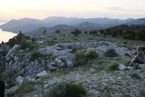 afternoon, Croatia, Dubrovacko-Neretvanska, Dubrovnik, eye level view, mountain, shrubland, summer, twilight