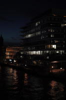 building, city, city, city lights, cityscape, elevated, England, evening, London, night, river, The United Kingdom, winter